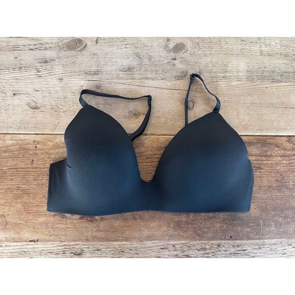 Victoria's Secret Smooth Black 42DD T-Shirt Lightly Lined Wireless Bra - Picture 1 of 2